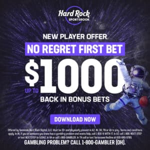 New player offer. No regrets first bet $1000 back in bonus bets.